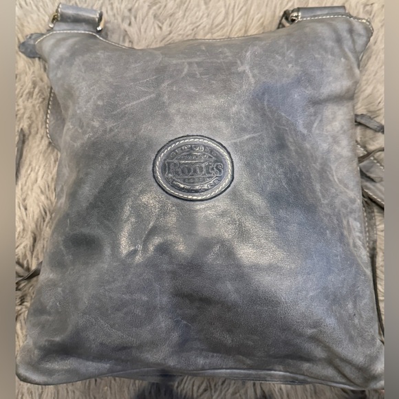 Roots Genuine Leather Shoulder Bag Made In CANADA Vintage 12"x11" - Picture 12 of 12